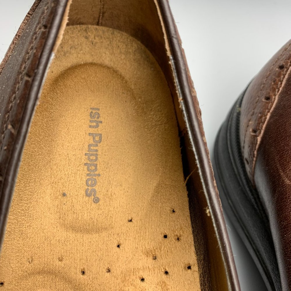 Hush Puppies Zero G size 11W Brown Leather Slip-on Shoes - Picture 5 of 10